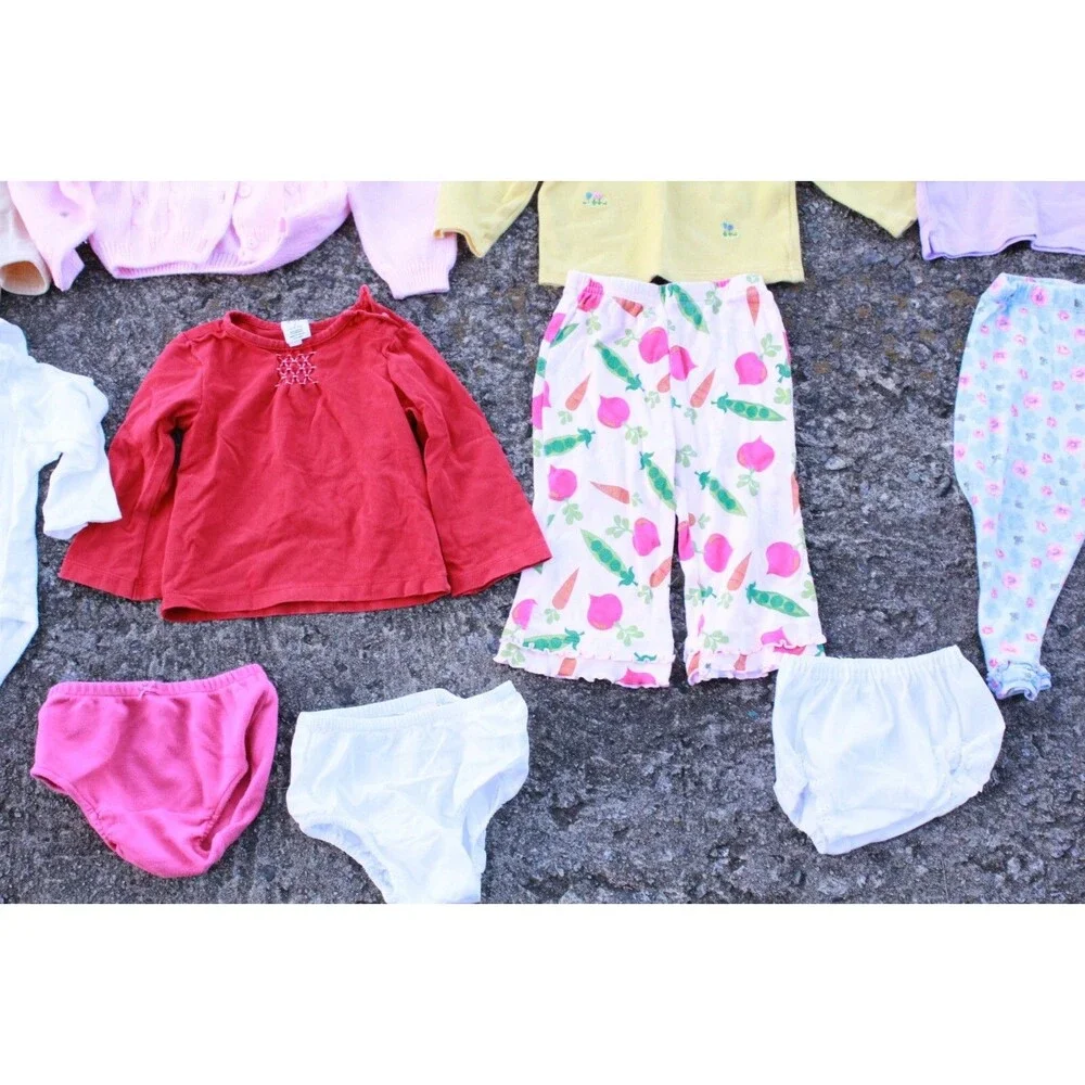 Huge Lot 26 pcs Girls Clothing 18M Outfits Dresses Play Photoshoot Sleep Overall